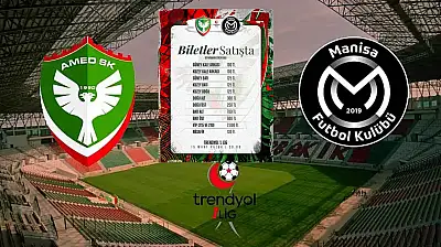 Amedspor – Manisa FK maçı biletleri açıklandı: Tribün fiyatları dikkat çekti
