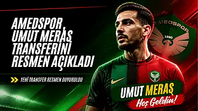 Amedspor, Umut Meraş ile 2 yıllık sözleşme imzaladı