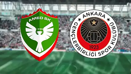 Amedspor - Gençlerbirliği maçı ne zaman, hangi kanalda? işte detaylar