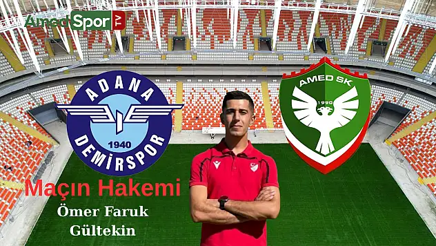 Adana Demirspor – Amedspor maçında hakem kadrosu açıklandı