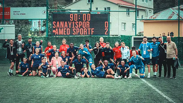 Amed SK Kadın Takımı sezonun ilk galibiyetini Giresun'da aldı