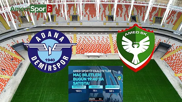 Amedspor-Adana Demirspor maçı biletleri satışa çıktı