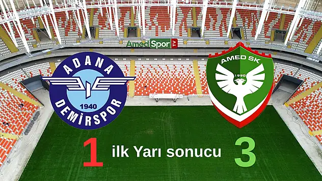Amedspor'dan Adana'da ilk yarı şov: 3-1