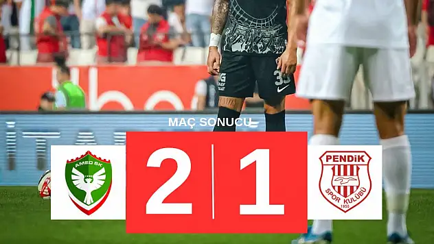 Amedspor, Diagne'nin penaltı golüyle kazandı