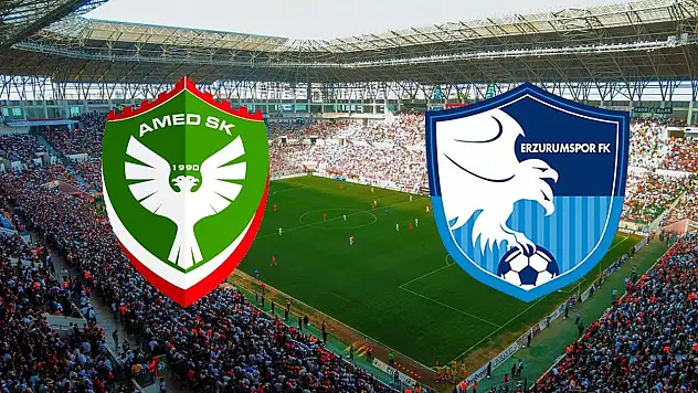 Amedspor - Erzurumspor FK maçı hangi kanalda, saat kaçta?