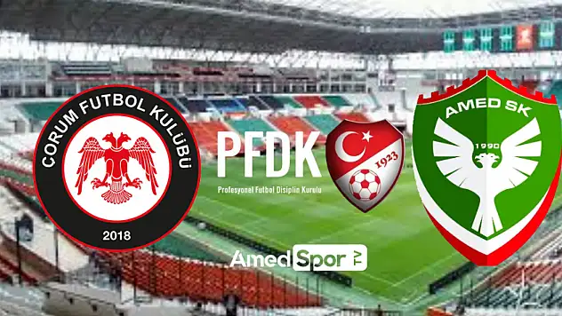Amedspor ilk maçta PFDK'da! TFF'den şok karar