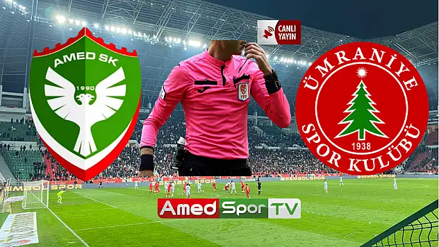 Amedspor-Ümraniyespor maçı ne zaman,saat kaçta, maçın hakemi, hangi kanalda yayınlanacak?
