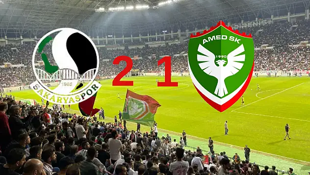 Amedspor'un liderlik hesapları Sakarya'da ertelendi