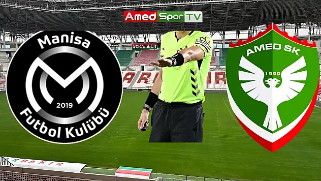 Amedspor'un Play-Off yolundaki zorlu maçında hakem belli oldu