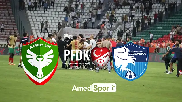 Amedspor ve Erzurumspor FK PFDK'ya sevk edildi