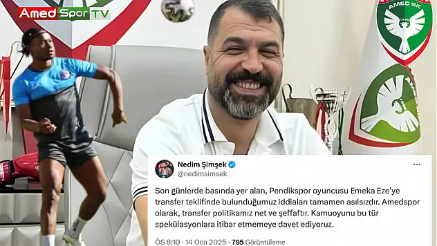 Emeka Eze Amedspor'a transfer oluyor mu? resmi açıklama geldi