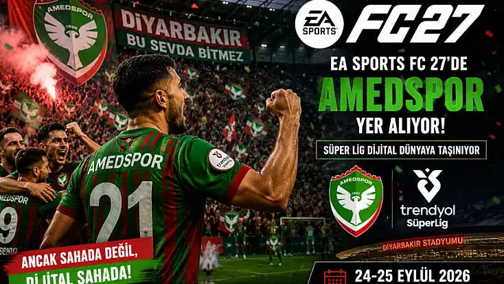 Amedspor EA Sports FC 27’de! Milyonlarca oyuncu artık onu seçecek