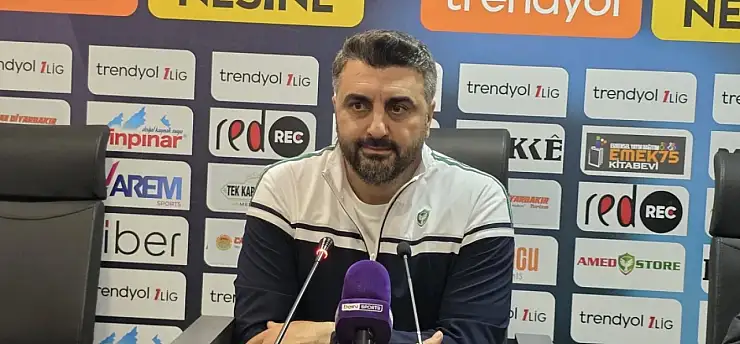 Amedspor Teknik Direktörü Sinan Kaloğlu: 'Bu takım sezon sonunda hedefe ulaşacak'