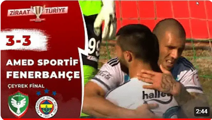 Amedspor nostaji fenerbahçe maçı