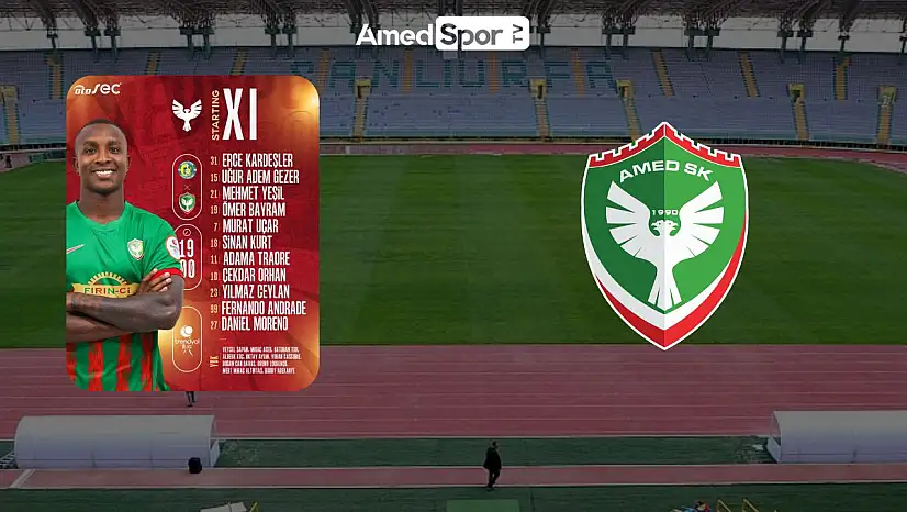 Amedspor'un Şanlıurfa karşısındaki İlk 11'i belli oldu