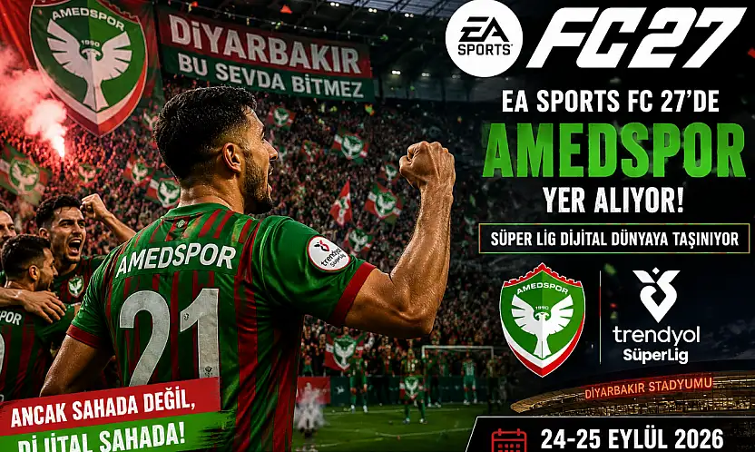 Amedspor EA Sports FC 27'de! Milyonlarca oyuncu artık onu seçecek
