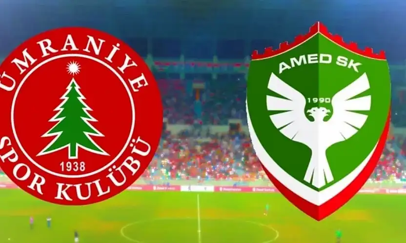 Amedspor – Ümraniyespor maçı 3 kanaldan canlı yayınlanacak! Şifresiz izlenecek